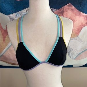 Victoria Secret PINK black swim top SMALL